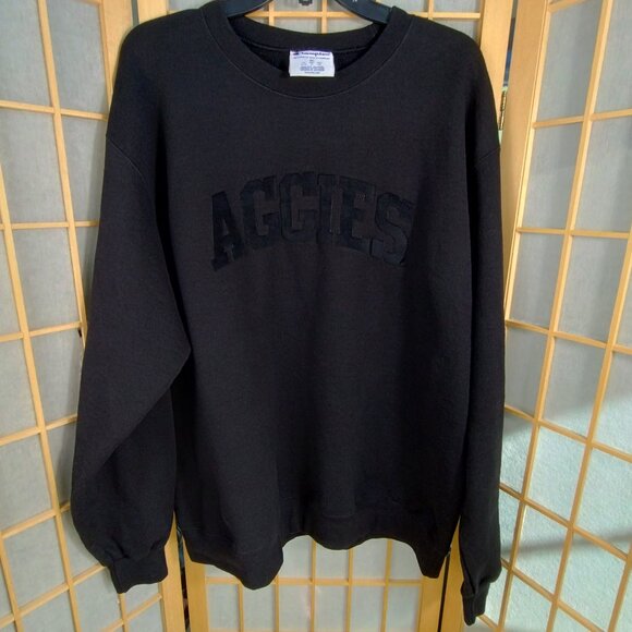Champion Texas A&M Aggies Blackout Sweatshirt Size XL - Picture 1 of 10